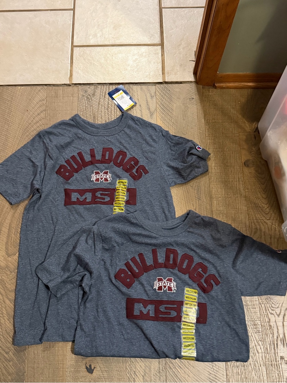 MSU Bulldogs Champion Shirts Lot of 2 NWT